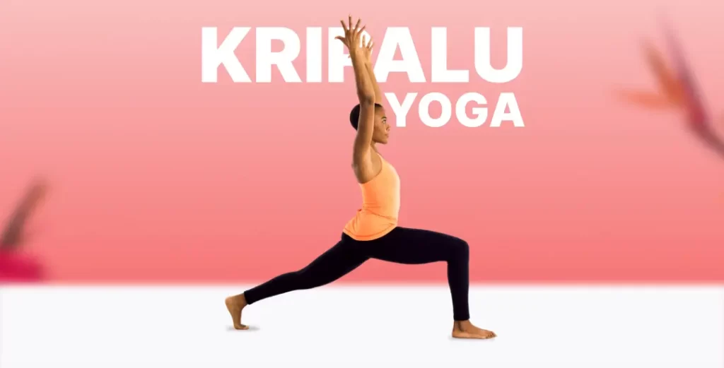 a women doing kripalu yoga